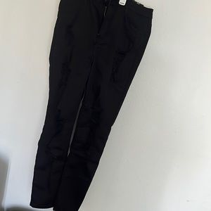 Fashion Nova Black distressed, Skinny Pants